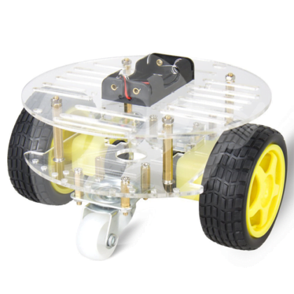 Car Base Robotics Robot Car Base Acrílico con Motores DC 2WD v1 - EPY Electrónica Bolivia