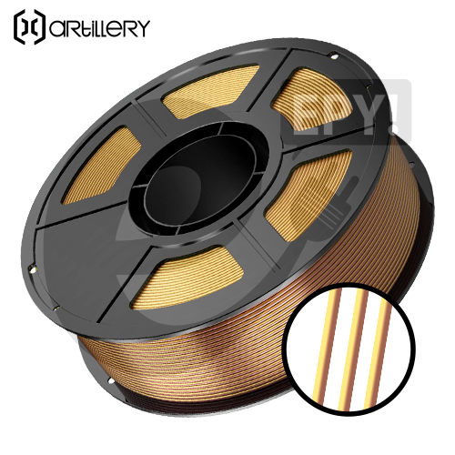 Filamento Artillery PLA 1.75mm 1Kg Oro - Cobre Bitono