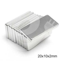 Imán de Neodimio Rectangular 20x10x2mm