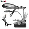 Tercera Mano con Lupa y Luces LED / TE-800
