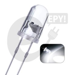 Diodo LED Transparente Blanco 5mm