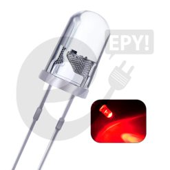 Diodo LED Transparente Rojo 5mm