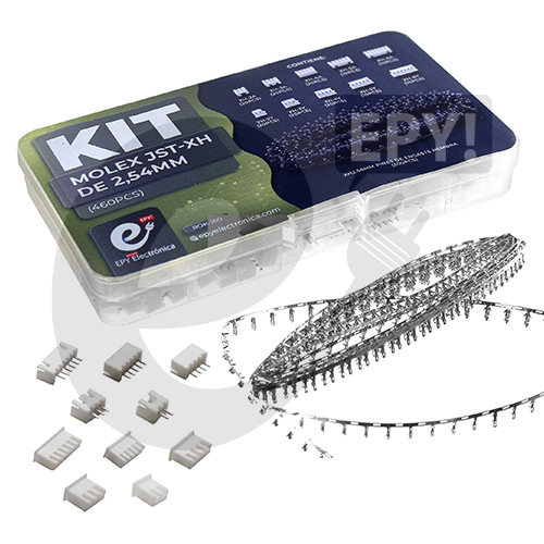 Kit Molex JST-XH de 2,54 mm 460pcs