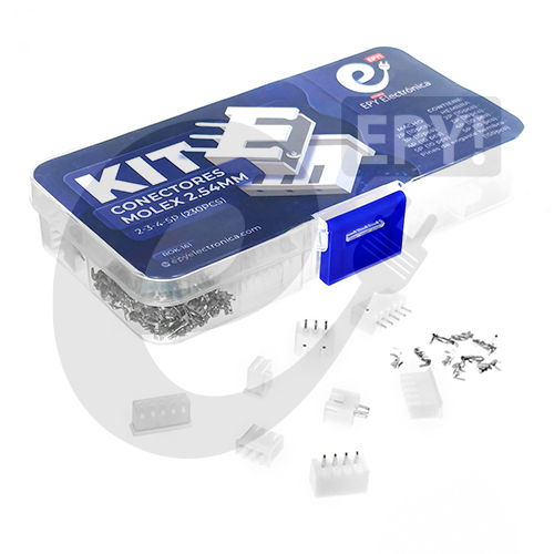 Kit Conectores Molex 2.54mm 2-3-4-5P 230pcs