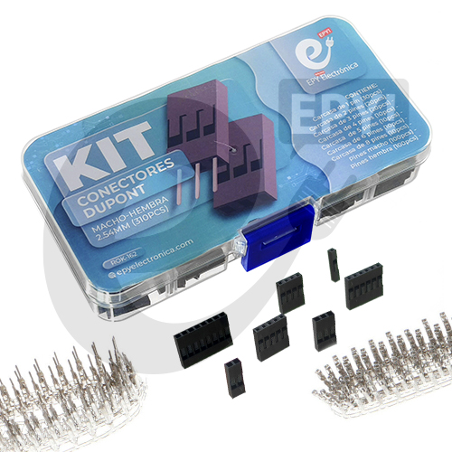 Kit Conectores Dupont Macho-hembra 2.54mm 310pcs