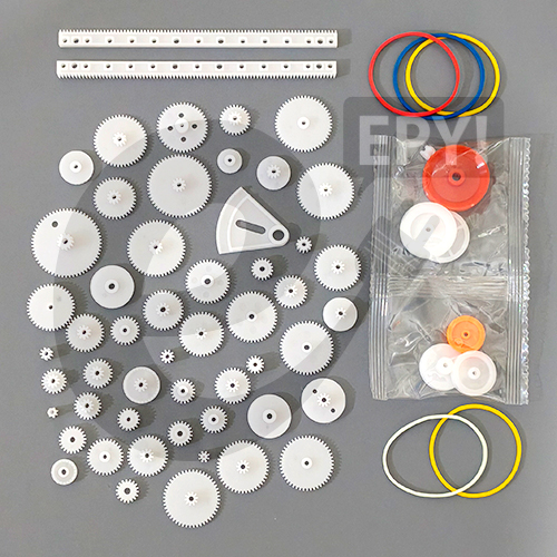 Kit 75 piezas de Engranajes Plásticos - Poleas - Piñones - Imagen 2