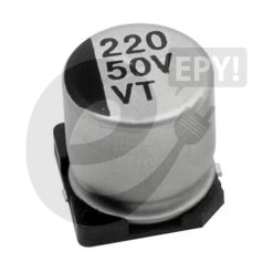 Condensador electrolítico de aluminio 220uF 50v SMD