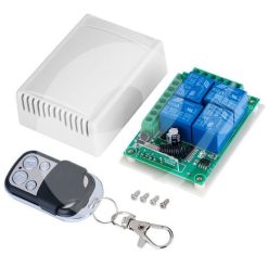 Control Remoto + Módulo Relé 12v 4CH 433Mhz